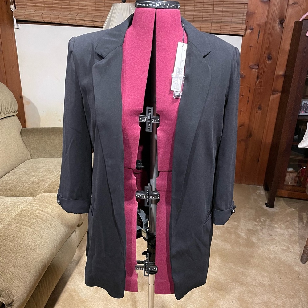 NWT Tahari Open Front Blazer with 3/4 Sleeves